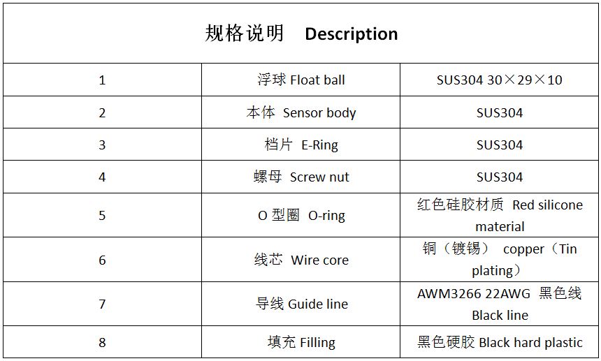 LSS1A29-1/8PF 液位傳感器 浮球開關